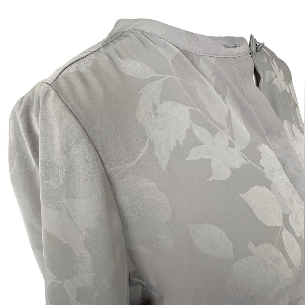 Chico's Gray Button Down Blouse - Size Small - image 5